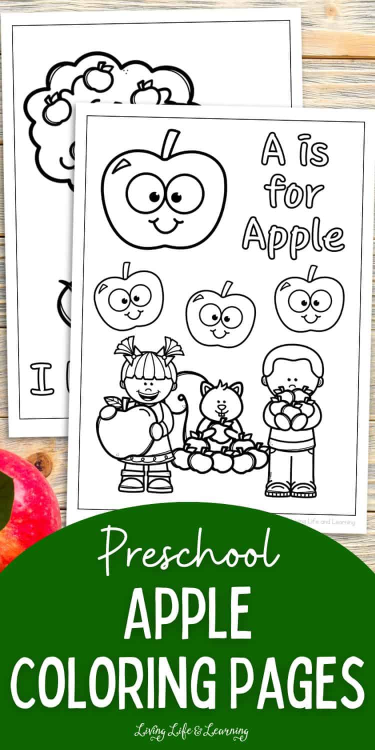 Preschool Apple Coloring Pages for Creative Learning