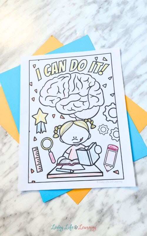 Growth Mindset Brain Coloring Pages to Inspire Learning