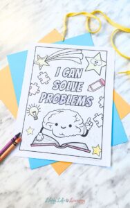 Growth Mindset Brain Coloring Pages to Inspire Learning