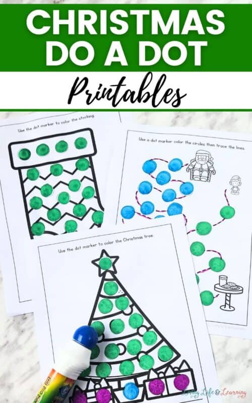 Christmas Do a Dot Printables to Build Fine Motor Skills