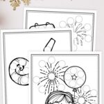 pages included in the New Year Do a Dot Printables
