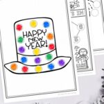 pages included in the New Year Do a Dot Printables