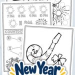 pages included in the New Year Do a Dot Printables