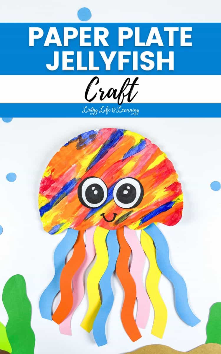 colorful Paper Plate Jellyfish Craft