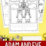 Adam and Eve Coloring Pages for Kids