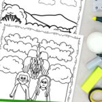 Adam and Eve Coloring Pages for Kids