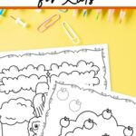 Adam and Eve Coloring Pages for Kids on a table