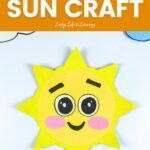 finished paper plate sun crafr