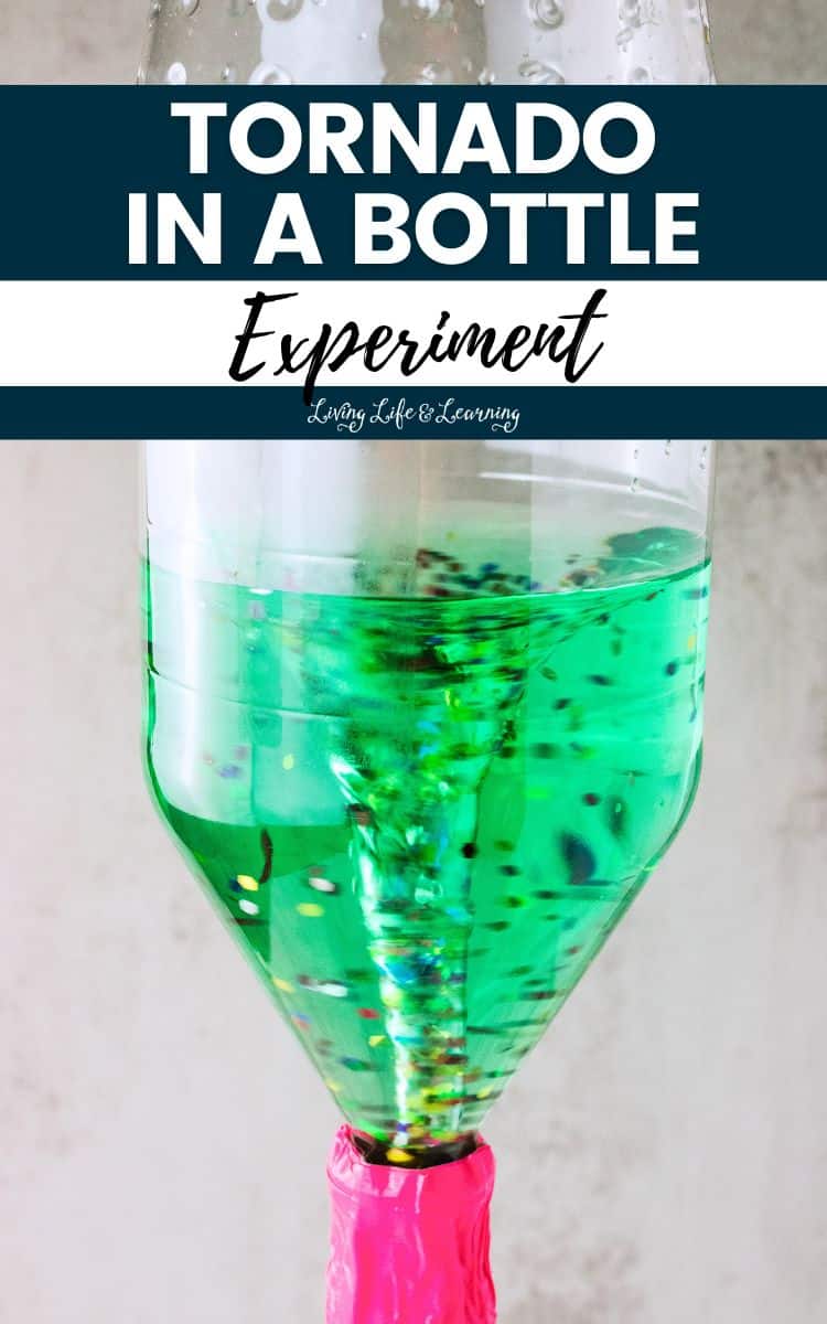 a close up photo of Tornado in a Bottle Experiment