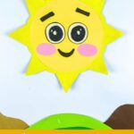 finished paper plate sun crafr