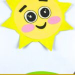 a photo of paper plate sun crafr
