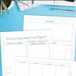 Science Lesson Planner pages on a table