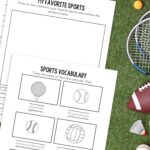 activities included in the Sports Handwriting Worksheets