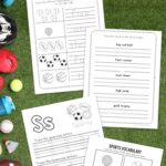 activities included in the Sports Handwriting Worksheets