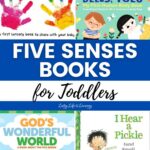 collage of Five Senses Books for Toddlers