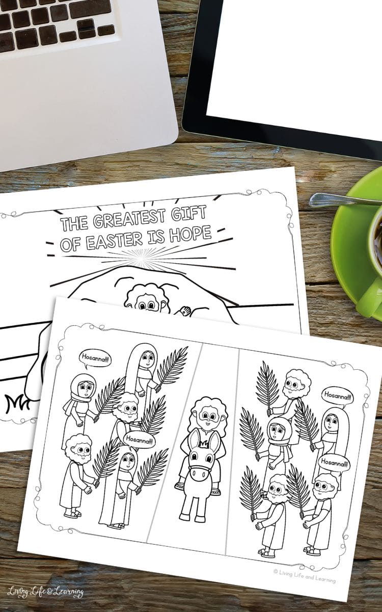 Easter Story Coloring Pages for Kids