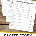 pages of Easter Story Worksheets for Kids