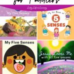collage of Five Senses Books for Toddlers