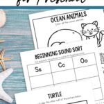 Pages from the Ocean Worksheets for Preschool