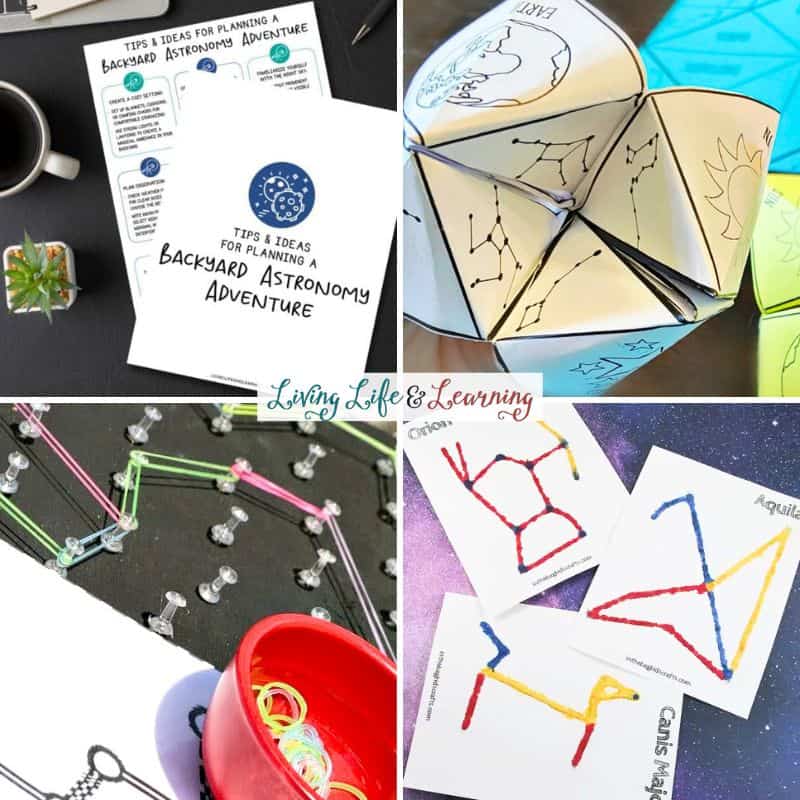 collage of Constellation Activities for 1st Grade