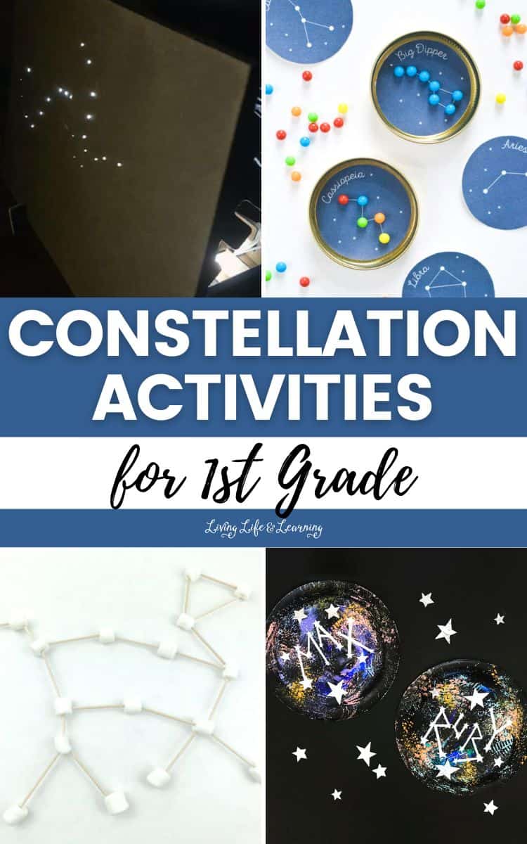 collage of Constellation Activities for 1st Grade