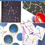 collage of Constellation Activities for 1st Grade