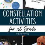 collage of Constellation Activities for 1st Grade