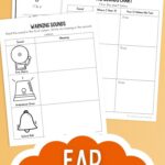 Ear Worksheets for Kids on a table