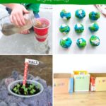 collage of Earth Day Science Activities for Preschoolers