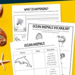 pages of Ocean Worksheets for Elementary