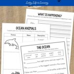 pages of Ocean Worksheets for Elementary