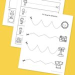 three Summer Cutting Worksheets