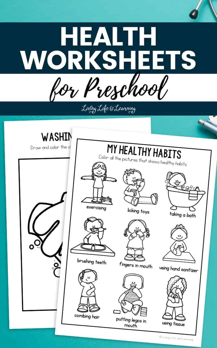 pages of Health Worksheets for Preschool