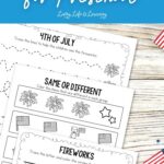 pages of 4th of July Worksheets for Preschool