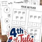 4th of July Worksheets for Preschool on a table