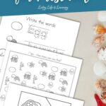 Sea Turtle Worksheets for Preschool on a table