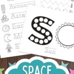 pages of Space Worksheets for Kindergarten