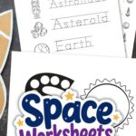 pages of Space Worksheets for Kindergarten