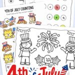 4th of July Worksheets for Kindergarten on a table