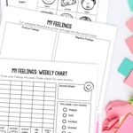 activities included in Feelings Chart for Kindergarteners