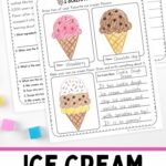 pages of Ice Cream Worksheets for Elementary