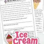 pages of Ice Cream Worksheets for Elementary