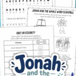 activities included in the Jonah and the Whale Activity Pages