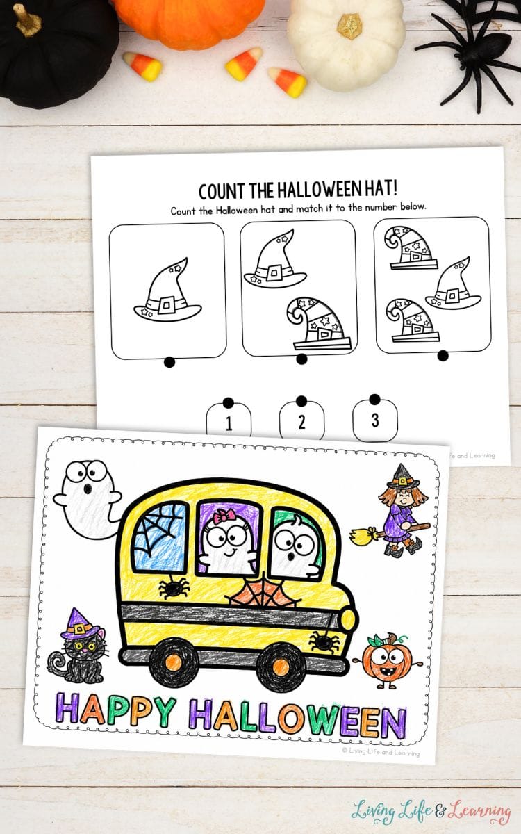 pages of Halloween Activity Sheets for Toddlers