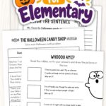 pages of Halloween Worksheets for Elementary