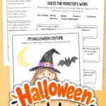 pages of Halloween Worksheets for Elementary